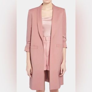 Alice and Olivia antique pink Muriel maxi blazer